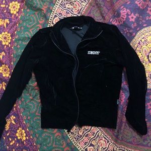 DKNY velvet zip up jacket